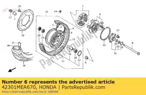Honda 42301MEA670 as, rr. wiel - Onderkant