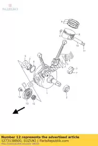 suzuki 1273138B00 sprocket,cam ch - Bottom side