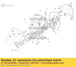 Here you can order the painted top box flap from Piaggio Group, with part number 67361800BR: