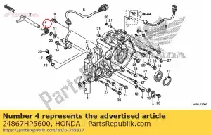 honda 24867HP5600 resorte, tope inverso - Lado inferior