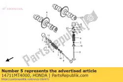 Tutaj możesz zamówić zawór, w. Od Honda , z numerem części 14711MT4000: