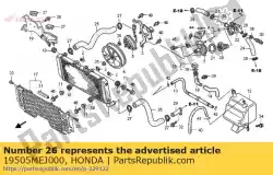 Aqui você pode pedir o mangueira, radiador inferior em Honda , com o número da peça 19505MEJ000: