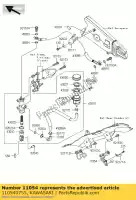 110540755, Kawasaki, beugel, reservoirtank kawasaki zx6r ninja p zx 6r 600 , Nieuw