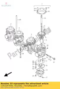 suzuki 1343247090 arruela, acelerador - Lado inferior