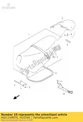 Aqui você pode pedir o conjunto de fechadura, assento em Suzuki , com o número da peça 4501109EF0: