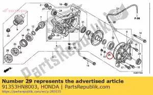 honda 91353HN8003 oring, 139,5x2 - Lado inferior