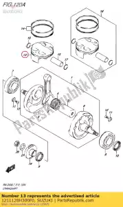 suzuki 1211128H300F0 pistón - Lado inferior