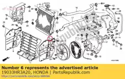 Aquí puede pedir tapa, rejilla del radiador de Honda , con el número de pieza 19033HR3A20: