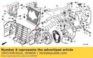 honda 19033HR3A20 os?ona, kratka ch?odnicy - Dół