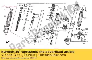 Honda 51456KCY671 geval, richter - Onderkant