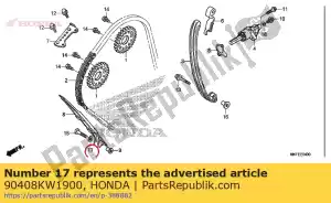 Honda 90408KW1900 ring, 6mm - Onderkant