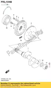 Suzuki 0926106003 alfinete - Lado inferior