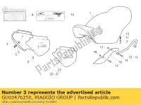 GU03476250, Piaggio Group, capot latéral droit moto-guzzi california stone california stone metal pi 1100 2001 2002, Nouveau