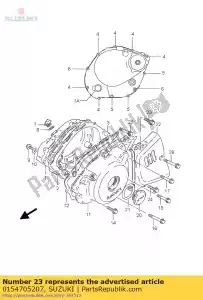 Suzuki 0154705207 parafuso 5x20 - Lado inferior