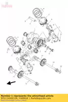 5PS114000100, Yamaha, crankshaft assy yamaha tdm 900 2002 2003 2004 2005 2006 2007 2008 2009 2010, New