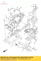 Ici, vous pouvez commander le garde, boue auprès de Yamaha , avec le numéro de pièce 20S216290000: