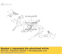 Aprilia 859702, Farol, OEM: Aprilia 859702
