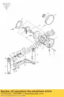 T2701010, Triumph, farol montado lh triumph adventurer > 71698 adventurer 71699 > america efi bonneville & bonneville t100 carbs bonneville & bonneville t100 efi bonneville efi > 380776 bonneville from vin 380777 & se bonneville from vin 380777/ se bonneville t100 efi l, Novo