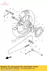 Aquí puede pedir eje, rueda de Yamaha , con el número de pieza 3XP253810000: