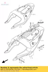 Suzuki 6813135F000JW emblem,