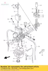 suzuki 1339816700 articulação - Lado inferior