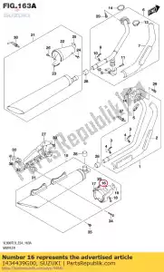 Suzuki 1434439G00 hoes - Onderkant