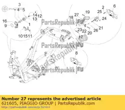 Tutaj możesz zamówić p? Yta od Piaggio Group , z numerem części 621605: