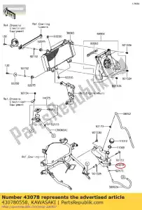 Kawasaki 430780558 reservorio - Lado inferior