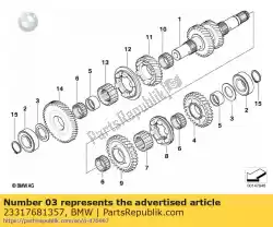 Here you can order the shim - 25x42x1,825     from BMW, with part number 23317681357: