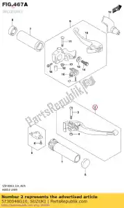 suzuki 5730048G10 lever assy, ??rem - Onderkant