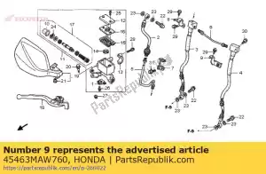 Honda 45463MAW760 reste, l. fr. tuyau de frein - La partie au fond