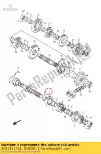 suzuki 2425135F21 bieg, 5. nap?d - Dół