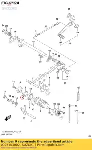 Suzuki 0926103002 pin - Bottom side