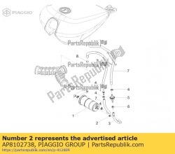 Aprilia AP8102738, Zacisk w??a, OEM: Aprilia AP8102738