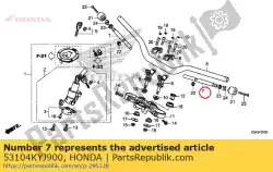 Here you can order the weight b, steering handle from Honda, with part number 53104KYJ900: