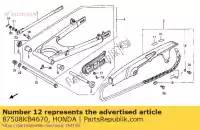 87508KB4670, Honda, label, chain przym honda xbr  s xbr500 xbr500s 500 , Nowy