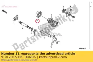 honda 91012HC5004 bearing, radial ball, 6203 (koyo) - Bottom side