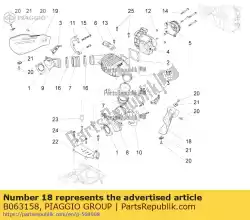 Qui puoi ordinare protezione da Piaggio Group , con numero parte B063158: