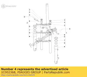 Piaggio Group 1C002368 pier?cie? stop - Dół