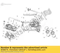 858874, Piaggio Group, tubo aprilia  rsv rsv4 rsv4 tuono tuono tuono v tuono v4 1100 (usa) tuono v4 1100 (usa) e5 tuono v4 1100 rr (apac) zd4kg000 zd4kga00 zd4kgb zd4kgb00 zd4kgu zd4kgu00 zd4kgua0 zd4kgua1 zd4kza00 zd4kzb00 zd4kzu zd4tyg00, zd4tycc0 zd4tyh00, zd4tycc1 zd4tyu00 zd4ty, Novo