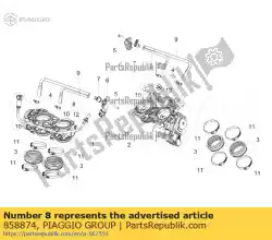 Qui puoi ordinare tubo da Piaggio Group , con numero parte 858874: