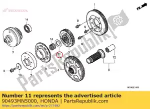 honda 90493MN5000 washer, spline, 28mm - Bottom side