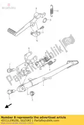 Here you can order the pedal,brake from Suzuki, with part number 4311129G00: