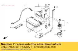 Ici, vous pouvez commander le câble, terre de chauve-souris auprès de Honda , avec le numéro de pièce 32601MCJ000: