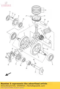 yamaha 933106325700 ?o?ysko - Dół