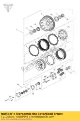 Here you can order the plate clutch 2. 0 mm from Triumph, with part number T1170506: