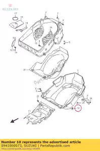 Suzuki 0941000073 braçadeira - Lado inferior