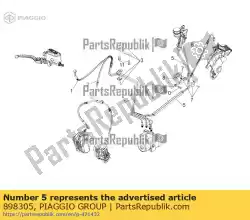 Qui puoi ordinare tubo freno posteriore da Piaggio Group , con numero parte 898305: