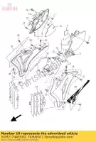 5UM2174AE000, Yamaha, isolante, coperchio laterale yamaha wr 250 450 2007 2008 2009 2010 2011 2012 2013 2014, Nuovo