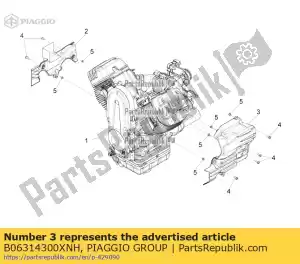 Piaggio Group B06314300XNH starter motor cover - Bottom side